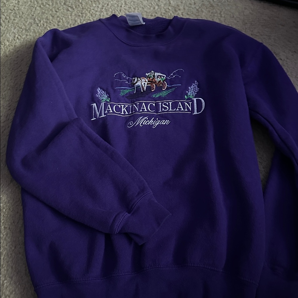 Purple Mackinac Island Sweatshirt